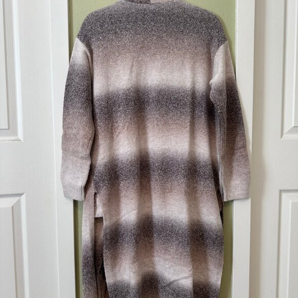 Liverpool Open Front Long Line Cardigan Sweater Cafe Ombre Women's Size Medium - Picture 4 of 5